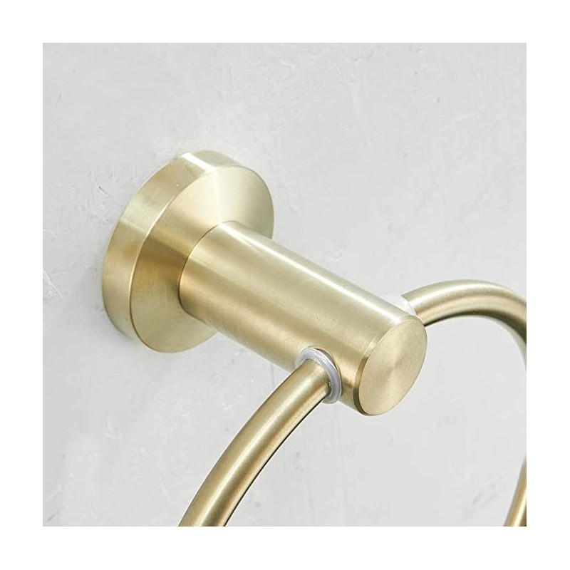 Stilfuldt Badeværelse Tilbehør - Håndklæde Ring Holder - Guld