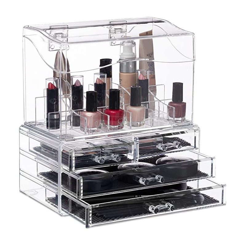 Praktisk Akryl Makeup Organizer & Opbevaringsstand - Klar