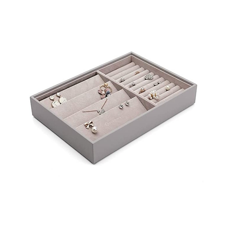 Smart Miller Smykke Opbevarings Bakke - Stabelbart Design - Flere Farver