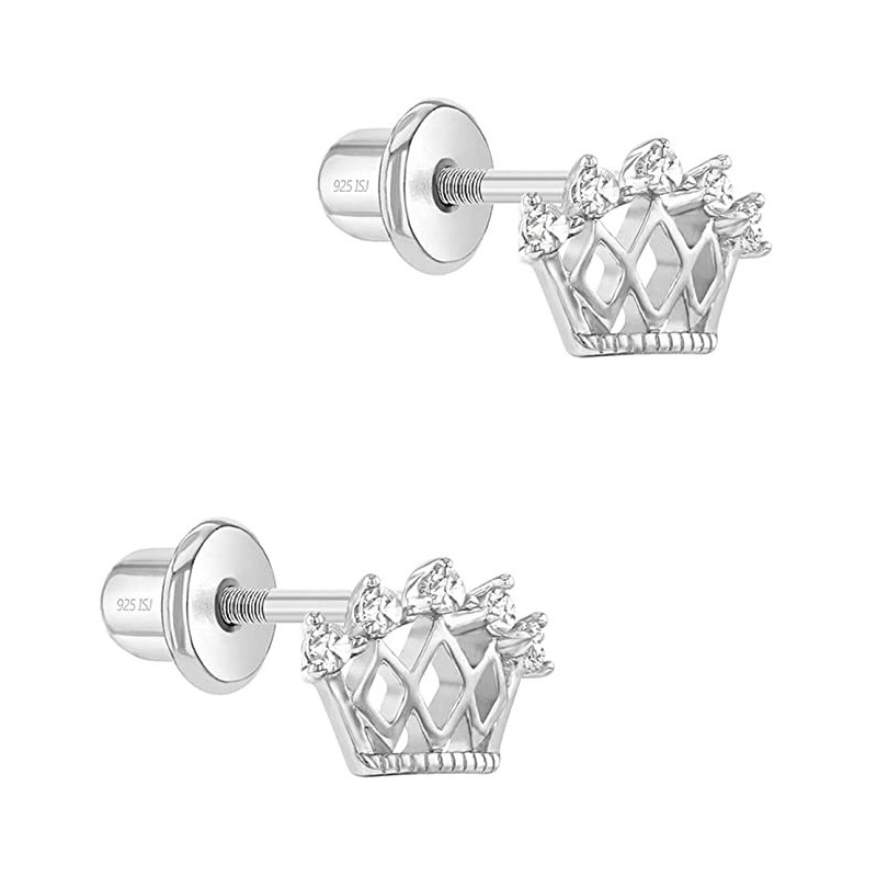 Prinsesse Krone Ørestikker – 925 Sterling Sølv