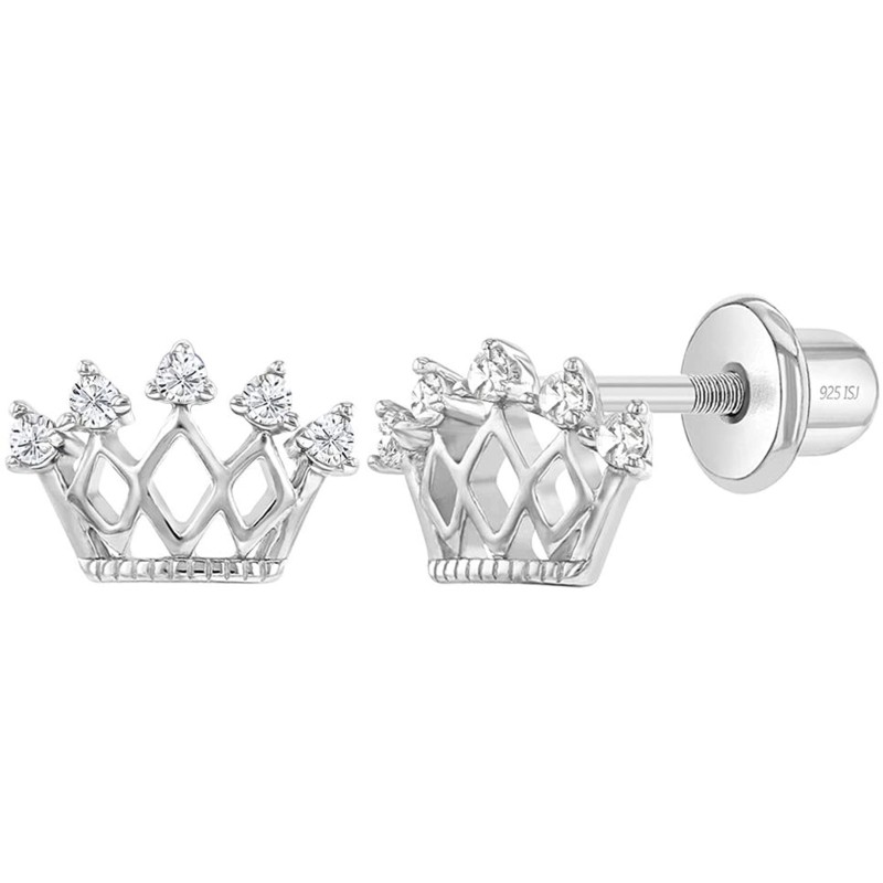 Prinsesse Krone Ørestikker – 925 Sterling Sølv