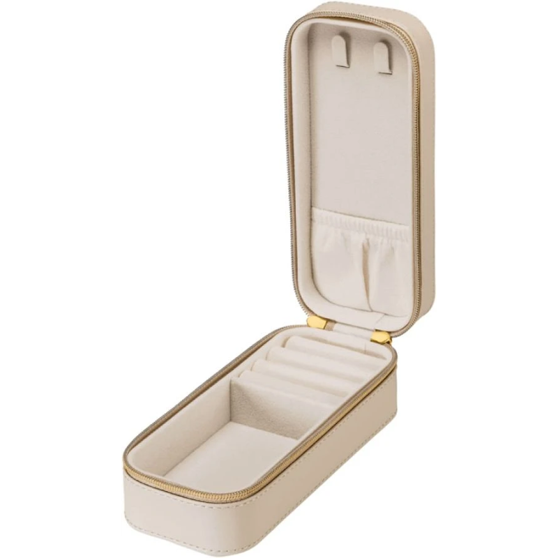 Stilfuld Pure Smykke Organizer & Opbevaringsæske - Beige