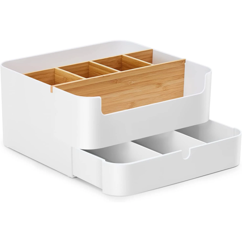Multifunktionel Make-up Organizer - Hvid
