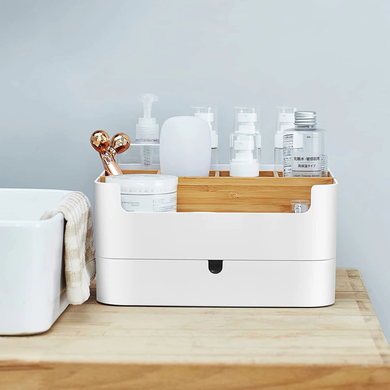 Multifunktionel Make-up Organizer - Hvid