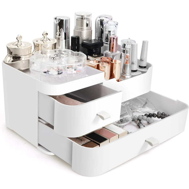 Moderne & Alsidig Makeup-Organizer - Hvid