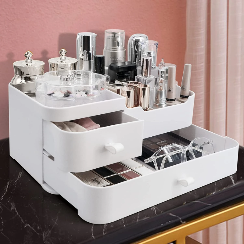 Moderne & Alsidig Makeup-Organizer - Hvid