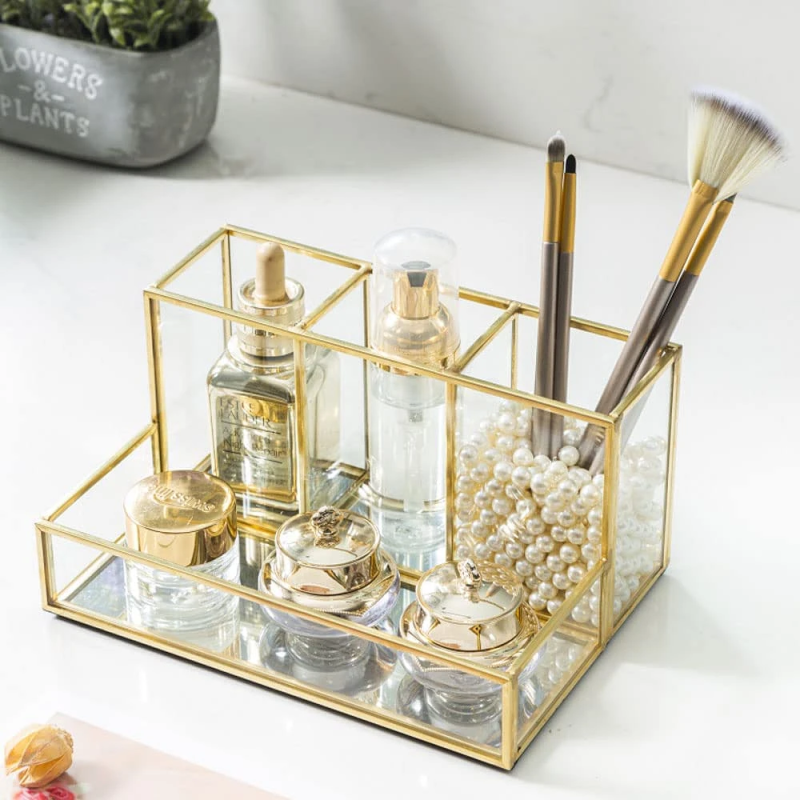 Håndlavet Make-Up Opbevaring - Guld