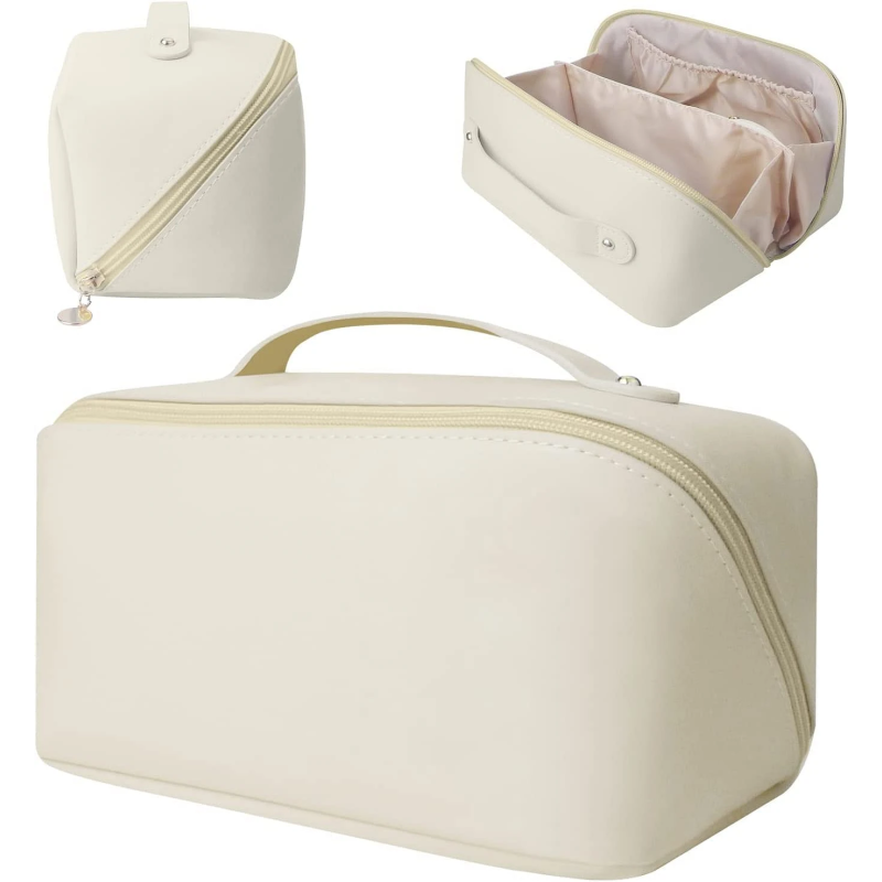 Rummelig Selena Toilet & Make-Up Taske - Beige