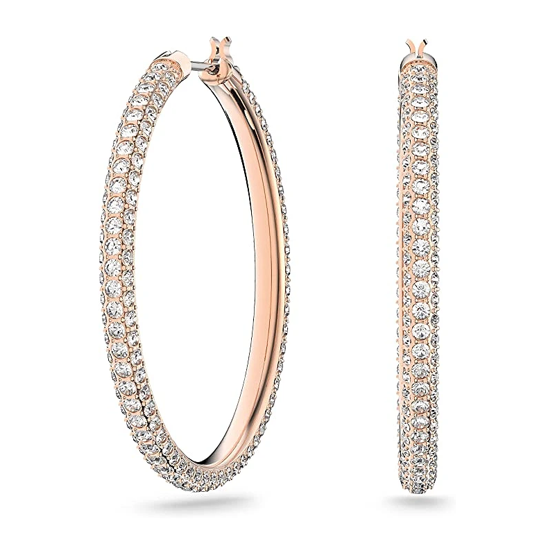 Luksuriøse Swarovski Creol Øreringe – Flere Farver