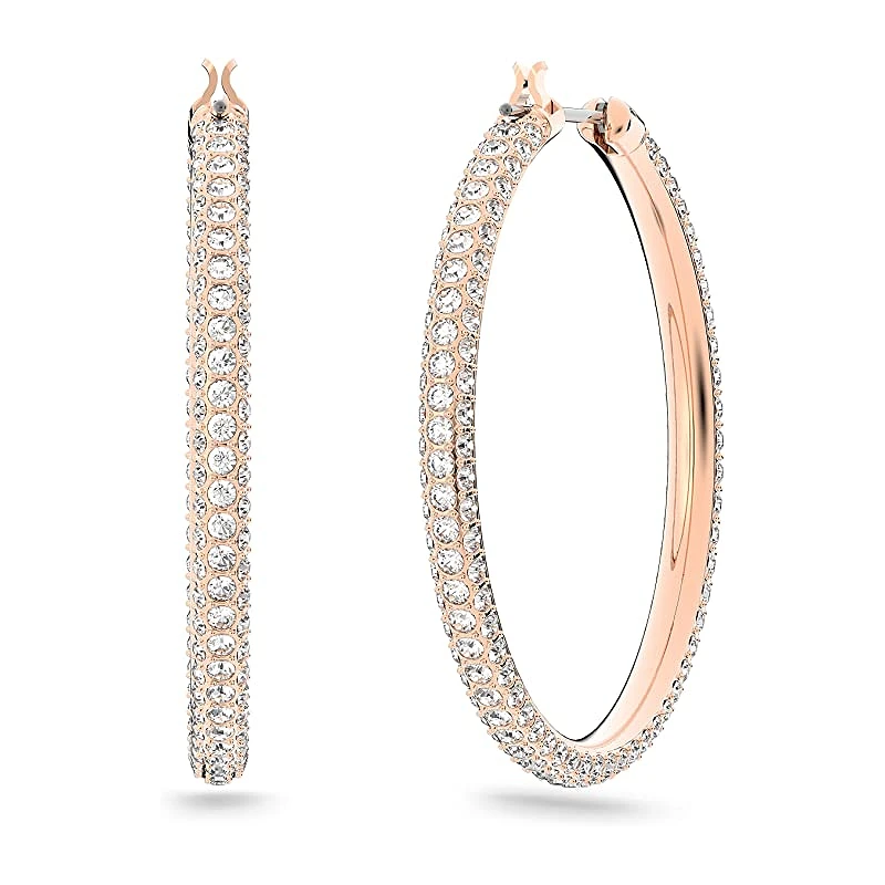 Luksuriøse Swarovski Creol Øreringe – Flere Farver
