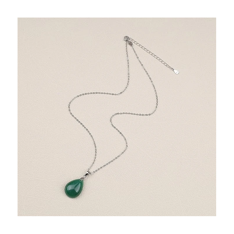 Smuk Jade Halskæde til at fuldende dit look - 925 Sterling Sølv