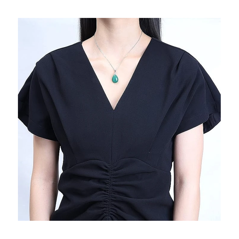 Smuk Jade Halskæde til at fuldende dit look - 925 Sterling Sølv