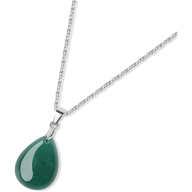 Smuk Jade Halskæde til at fuldende dit look - 925 Sterling Sølv
