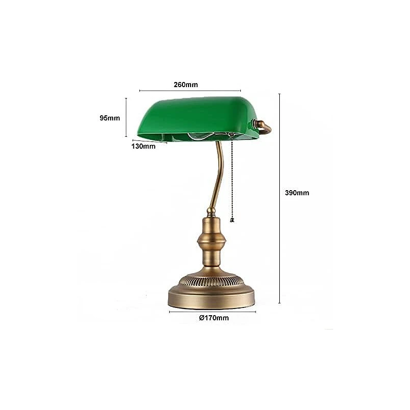 Retro Banker Lampe