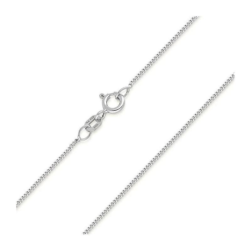 Elegant Curb Chain Halskæde til Kvinder i 925 Sterling Sølv