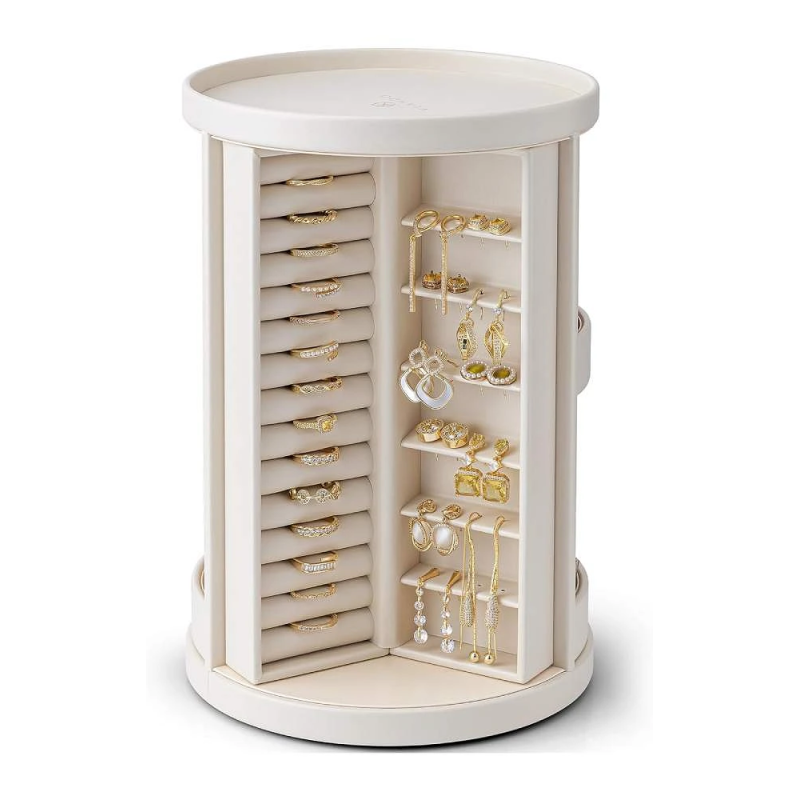 Elegant Roterende Smykkeskrin - 360 Grader