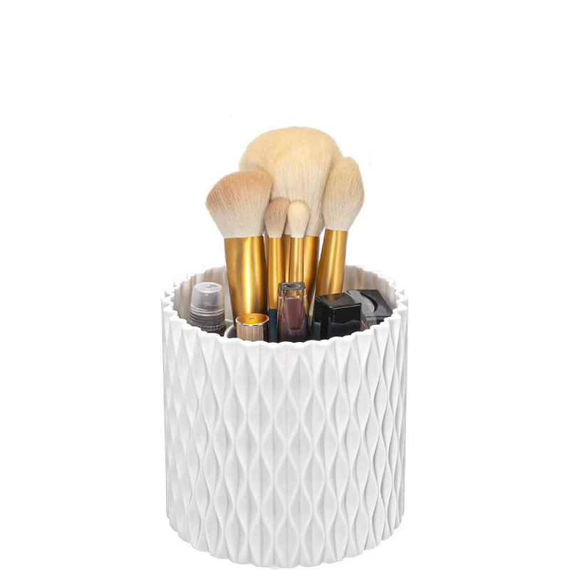 Praktisk Makeup Pensel Holder - Hvid
