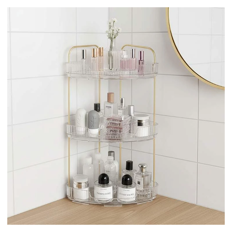 Cozy Kosmetik Organizer & Opbevaringsstand til Hjørne i 3 Etager