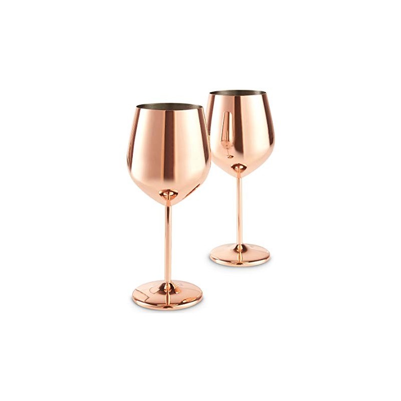 Bar & Vin – 2 x Vin Glas - Kobber