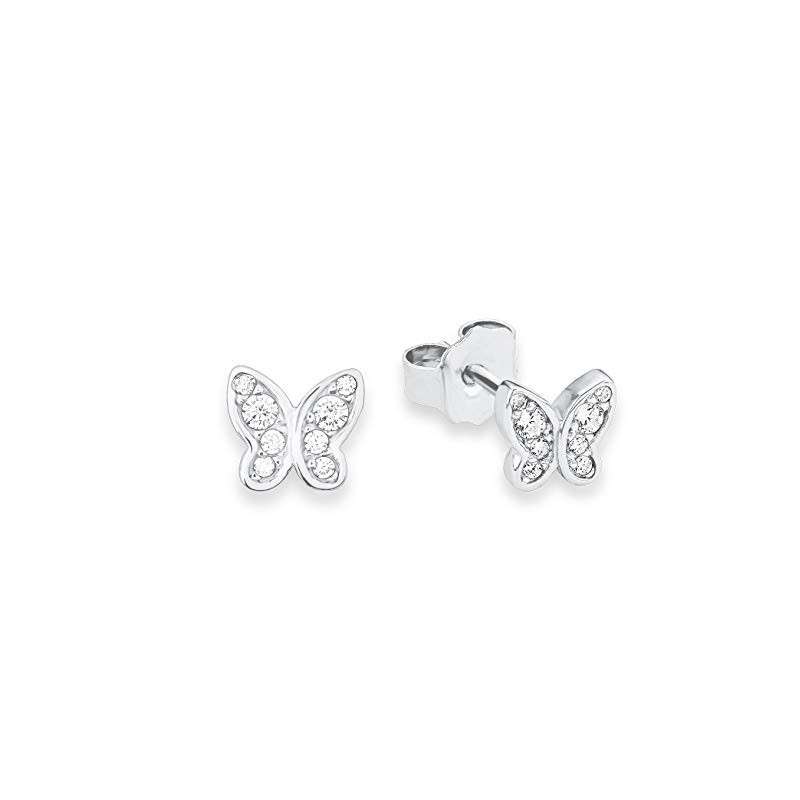 Børne Ørestikker – 925 Sterling Sølv – Sommerfugle Design