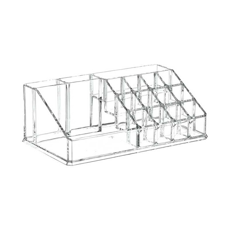 Praktisk Kosmetik Organizer – 16 Rum - Akryl 