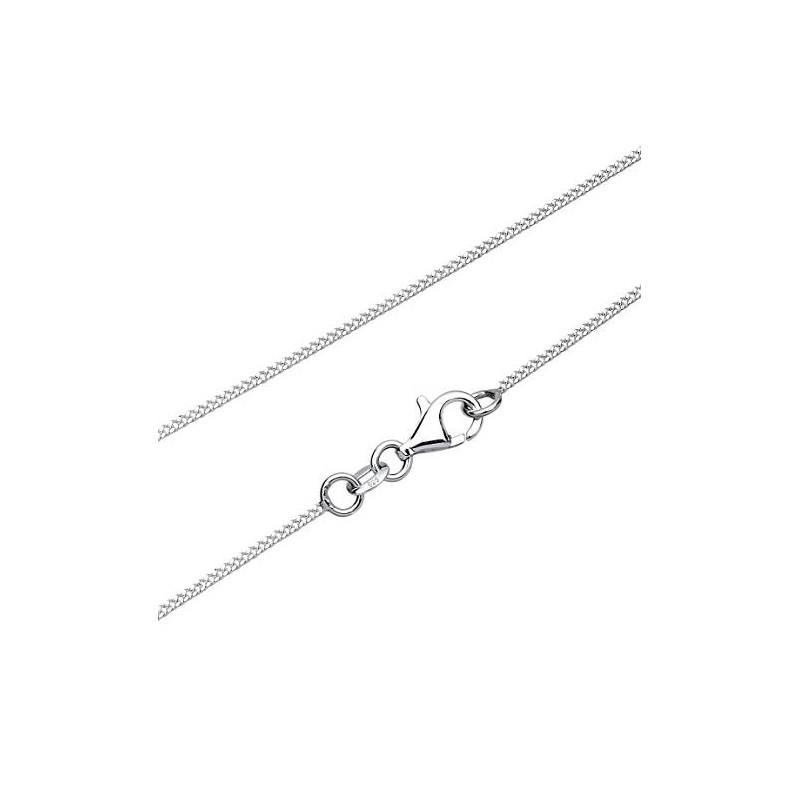 Stilfuld Frangipani Plumera Halskæde – 925 Sterling Sølv & Ægte Diamant – 45 cm.