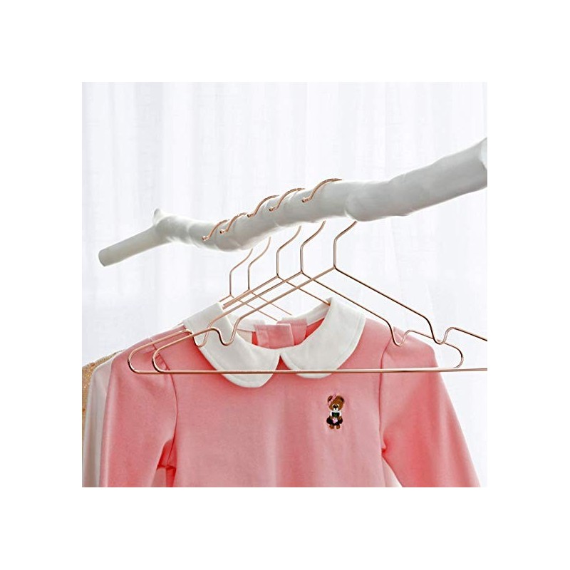 Stilfulde Design Bøjler Til Baby & Børn – 20 Stk. – Rosa Guld