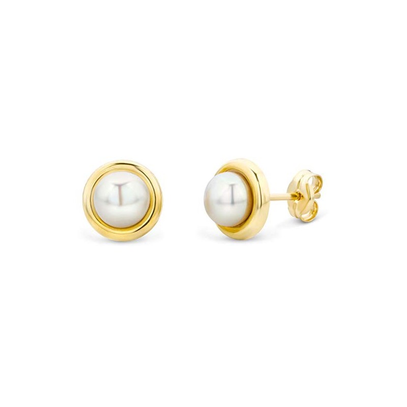 Elegante Perle Ørestikker – 9 Karat Guld - Ferskvandsperler