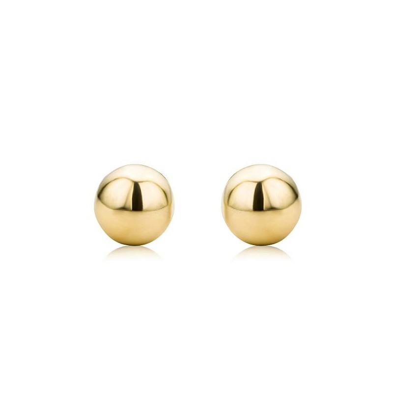 Klassiske Kugle Ørestikker – 9 Karat Guld – 5 mm.