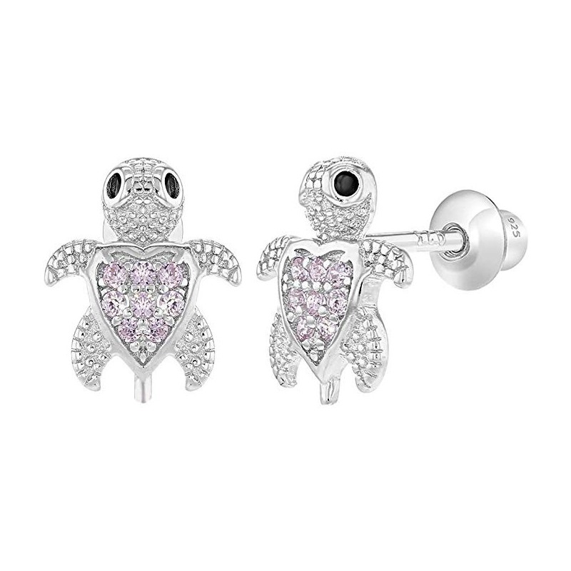 Baby & Børnesmykker – Skildpadde Ørestikker – 925 Sterling Sølv