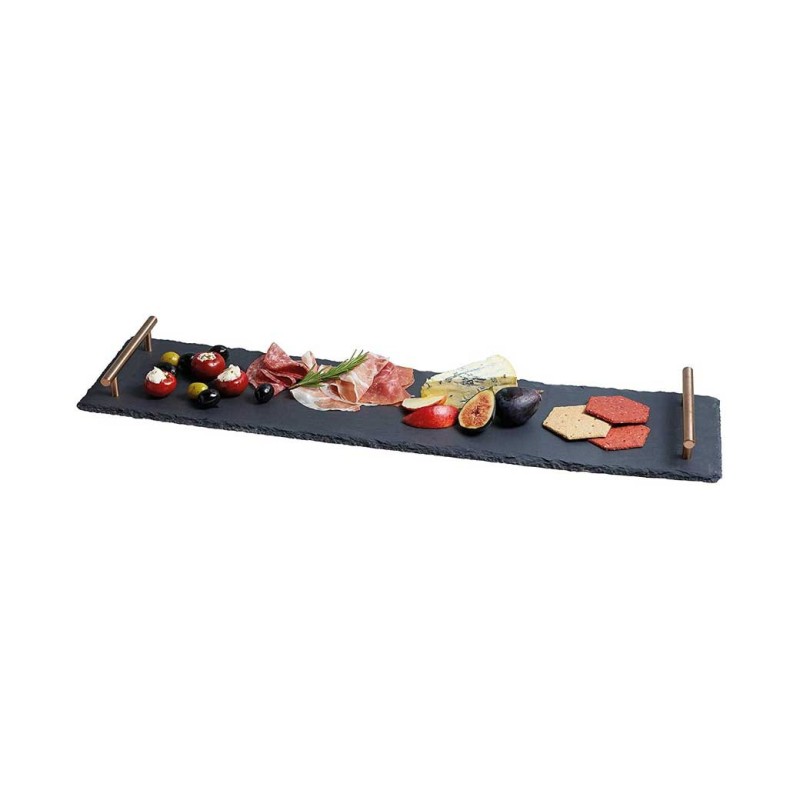 Tapas Serverings Skiferplatte Inkl. Greb - Kobber
