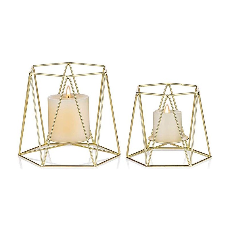 Moderne Jubilee Design Lysestager – 2 Stk. - Guld