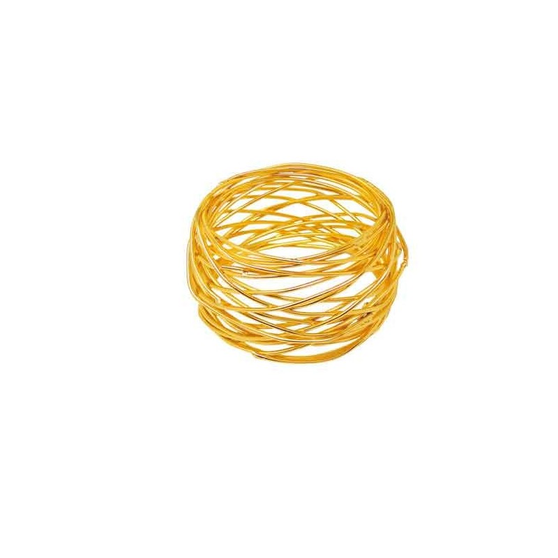 Dekorative Servietringe – 12 Stk. - Guld