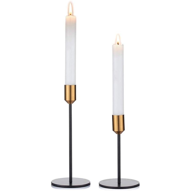 Moderne Lysestage Sæt – 2 Stk. – Small & Large