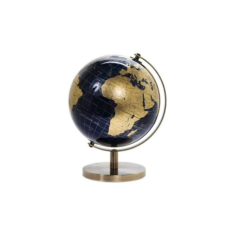 Stilfuld Vintage Design Globus På Fod – Leonardo Kollektion – 27 cm.