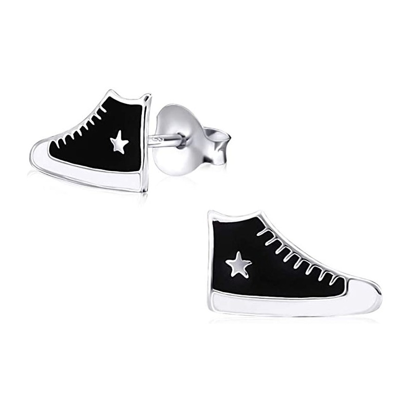 Børne Ørestikker – 925 Sterling Sølv – Cool Sneakers
